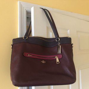 Coach Tyler Colorblock Tote-removable strap
